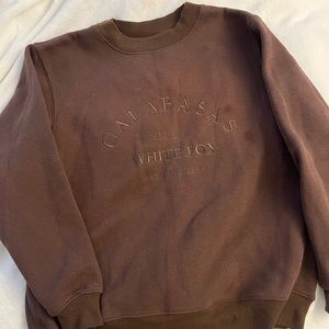 COPY - White Fox Brown Sweatshirt